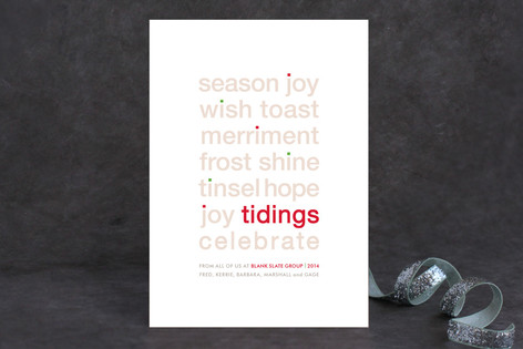 Dotted I Business Holiday Cards