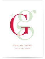 Lettered Greetings Business Holiday Cards
