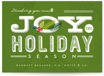 Casual Chalkboard Business Holiday Cards