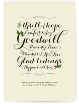 Glad Tidings Business Holiday Cards