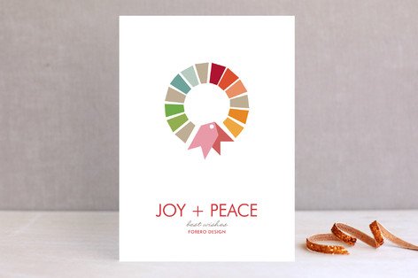 Swatch Wreath Business Holiday Cards