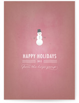 Snowy Man Business Holiday Cards