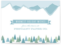 Mountainscape Business Holiday Cards