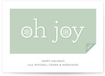 Simple Joy Business Holiday Cards