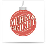 Vintage Ornament Business Holiday Cards