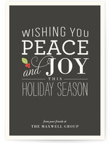 Holly Type Business Holiday Cards