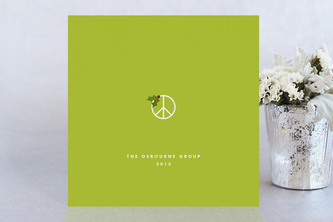 A Little Holiday Peace Business Holiday Cards