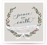 Wreath and Ribbon Business Holiday Cards