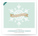 Wondrous Snowflake Business Holiday Cards