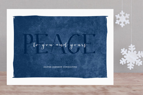Simple Peace Business Holiday Cards