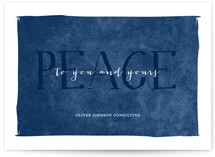 Simple Peace Business Holiday Cards