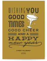Good Cheer & Happy New Year Business Holiday Cards