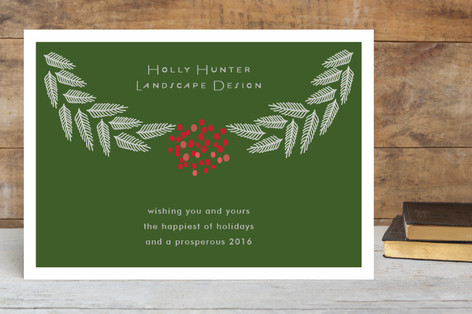 Branches and Berries Business Holiday Cards