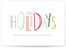 Happy-Go-Lucky Holidays Business Holiday Cards