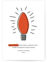 Lightbulb Business Holiday Cards