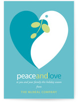 Peace and Love Business Holiday Cards