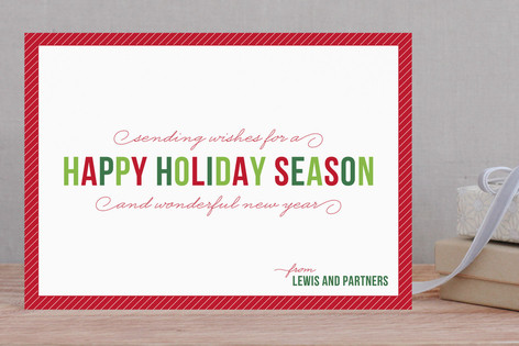 Simple Season Business Holiday Cards