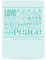 The Peaceful Type Business Holiday Cards