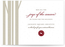 Winter Birch Business Holiday Cards