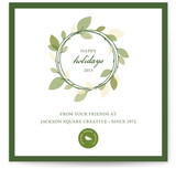 Autumn Wreath Business Holiday Cards