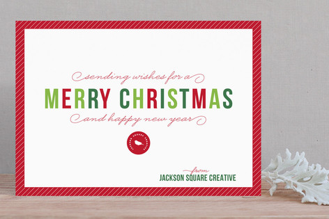 Simple Season Business Holiday Cards