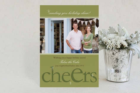 Cheers Business Holiday Cards