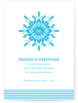 Nordic Snowflake Business Holiday Cards