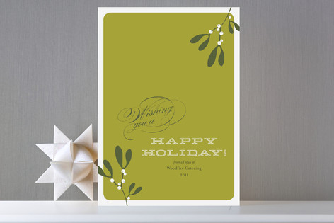 Mistletoe Business Holiday Cards