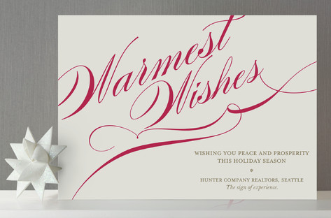 Winter Flourish Business Holiday Cards