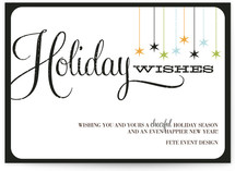 Retro Holiday Wishes Business Holiday Cards