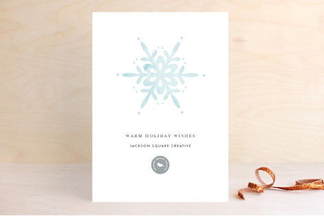 Winter Watercolor Business Holiday Cards