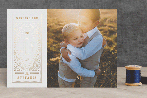 Storied Joy Foil-Pressed Holiday Cards