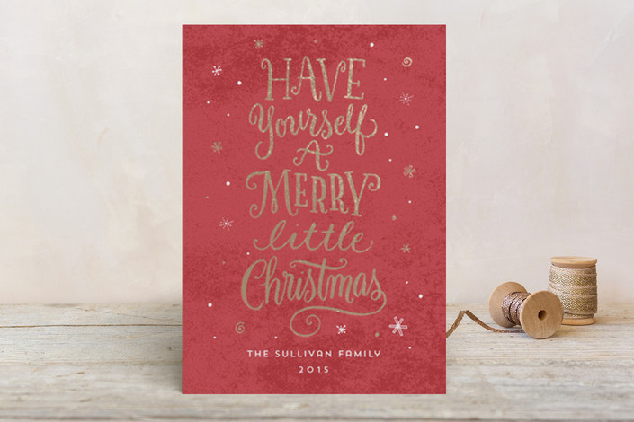 A Little Christmas Whimsy Foil-Pressed Holiday Cards