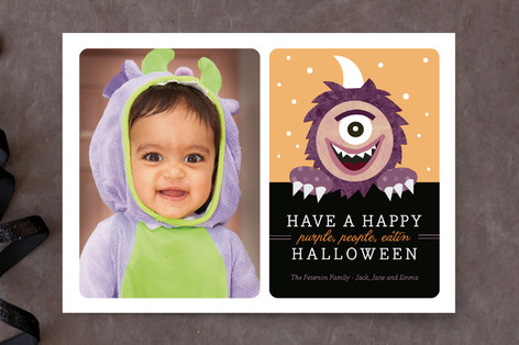 Purple People Eater Halloween Cards