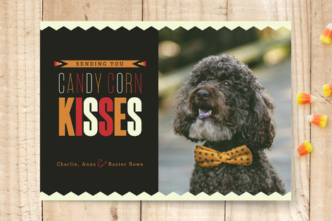 Candy Corn Kisses Halloween Cards