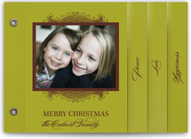 Ornate Frame Holiday Minibook&trade; Cards