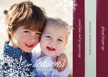 Snowflake Window Holiday Minibook&trade; Cards