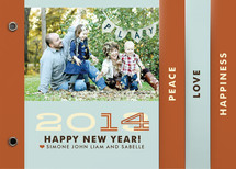 Hip New Year Holiday Minibook&trade; Cards