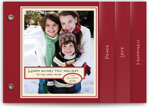 Vintage Peppermint Holiday Minibook&trade; Cards