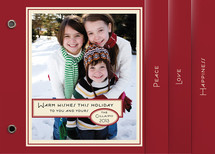 Vintage Peppermint Holiday Minibook&trade; Cards