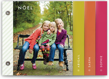 technicolor snowflake Holiday Minibook&trade; Cards