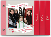 Peppermint Ribbon Holiday Minibook&trade; Cards