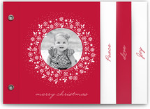 Red Wreath Holiday Minibook&trade; Cards