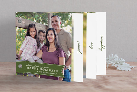 Red Ribbon Happiness Holiday Minibook&trade; Cards