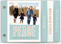 Peace Love Hope Holiday Minibook&trade; Cards