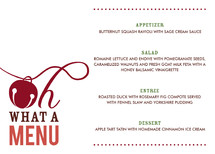 Oh What Fun Holiday Party Menus