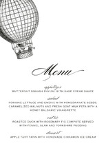 Up Up and Away Holiday Party Menus