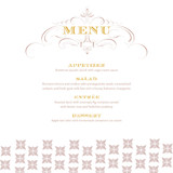 Champagne Holiday Party Menus