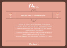 Holiday Cocktails Holiday Party Menus