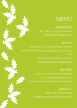 Collation Holiday Party Menus
